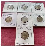 (7) Nickels - Proof & Uncirculated