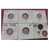 (7) Mercury Dimes