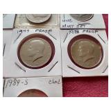 (10) Kennedy Half Dollars - Includes Proof & Uncirculated