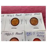 (10) 1970s & 80s Pennies - Mostly Proofs