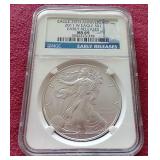 2011(W) 1 oz American Silver Eagle - NGC MS69