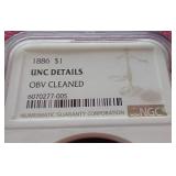 1886 Morgan Dollar - NGC Uncirculated (Details)