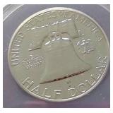 1961 Franklin Half Dollar - ANACS PF64