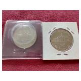 (2) 1982 Washington Commemorative Silver Half Dollars