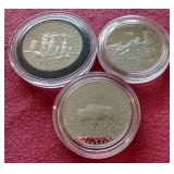 (3) Commemorative Half Dollars