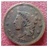 1838 Coronet Head Large Cent