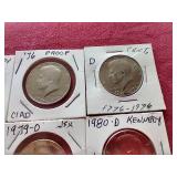 (10) Kennedy Half Dollars - Includes Proofs & Uncirculated