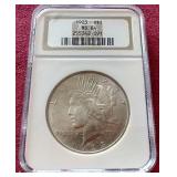 1923 Peace Dollar - NGC MS64