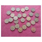 (25) Canadian Pennies - Mostly Vintage