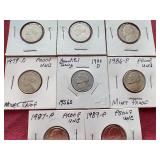 (8) Nickels - Mostly Proof