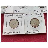 (8) Nickels - Mostly Proof