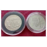 (2) Commemorative Half Dollars