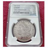 1921-D Morgan Dollar - NGC Genuine