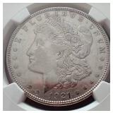 1921-D Morgan Dollar - NGC Genuine