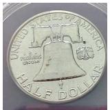 1962 Franklin Half Dollar - ANACS PF64