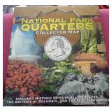 National Parks Quarter Map With Over (40) Coins