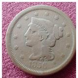 1856 Braided Hair Large Cent