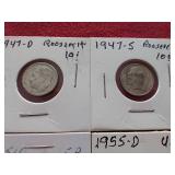 (10) Silver Roosevelt Dimes