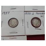 (10) Silver Roosevelt Dimes