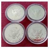 (4) Silver Proof Kennedy Half Dollars