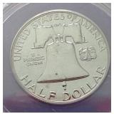 1959 Franklin Half Dollar - ANACS PF64