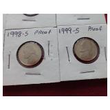 (12) Nickels - Mostly Proof