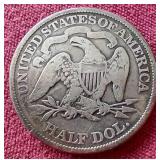 1873 Liberty Seated Half Dollars - Arrows at Date