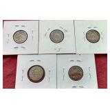 (5) Barber Dimes