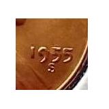 1955-S Wheat Penny - BU Red Coin With Die Errors