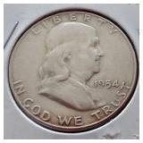 (4) Franklin Half Dollars