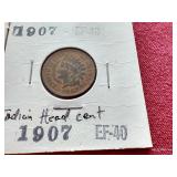 (3) Indian Pennies - Including 1864