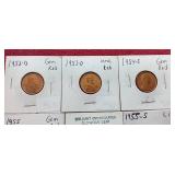 (8) Uncirculated Red Wheat Pennies