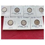 (11) 90% Silver Roosevelt Dimes