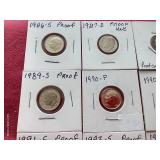 (24) Roosevelt Dimes - Includes Uncirculated & Proofs