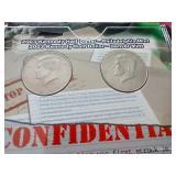 2002 & 2003 Kennedy Half Dollars in Folders