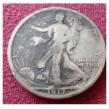 1917-S Obverse Walking Liberty Half Dollar