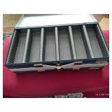 (2) Metal Latching Cases Holding 150 2x2 Flips