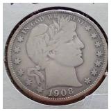 (4) Barber Half Dollars