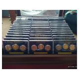 Gorgeous Presidential Dollar Collection in Wood Display Case