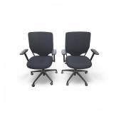 2 Black Harter Task Chairs