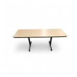 Foldable Portable Flip Top Table on Wheels 72x24x29