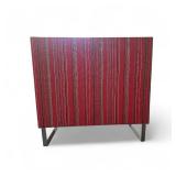 Hightower Bench Set Red/Chrome 50x49x18