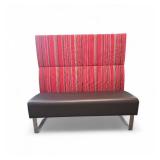 Hightower Bench Set Red/Chrome 50x49x18