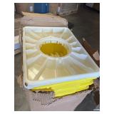 7 - Sharps containers - Yellow 18 gallon with Port Lid