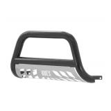 3-Inch Black Steel Bull Bar, No-Drill, Select Nissan Armada, Titan 2004-2015