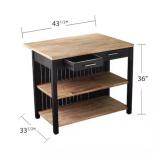 Safavieh Berinsly Expandable Freestanding Kitchen Island