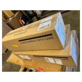 Quantity 2 - Kichler Kavi 3 Light 23" Wide Vanity Light with Clear Glass Shades