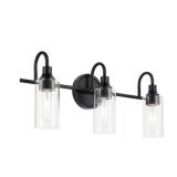 Quantity 2 - Kichler Kavi 3 Light 23" Wide Vanity Light with Clear Glass Shades