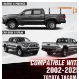 Bed Rack Overland Racks Truck Cargo Carrier with 2  LED Light Bar - Toyota Tacoma/Tundra - Jeep Gladiator