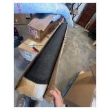 Marine Carpet - 7 FT x 8 FT Black Indoor Outdoor Carpet 0.2" Thick Boat Carpet with Water-Proof TPE Backing, Non-Slide Outdoor Marine Carpet Roll for Home, Patio, Porch, Deck